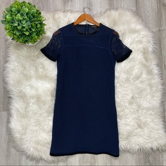Rag & Bone Luna Dress Blue Mesh - Picture 3 of 12
